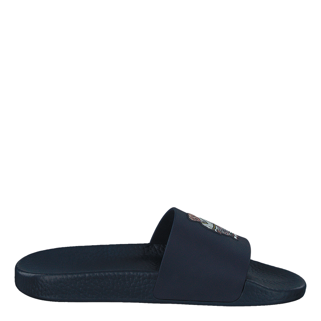 Pu/madras Bear-polo Slide-sn-s Navy