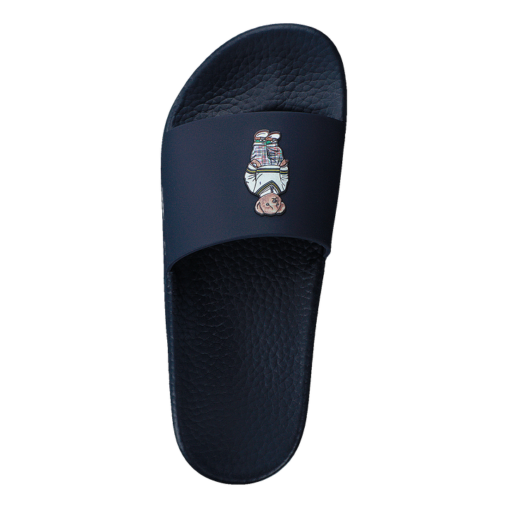 Pu/madras Bear-polo Slide-sn-s Navy