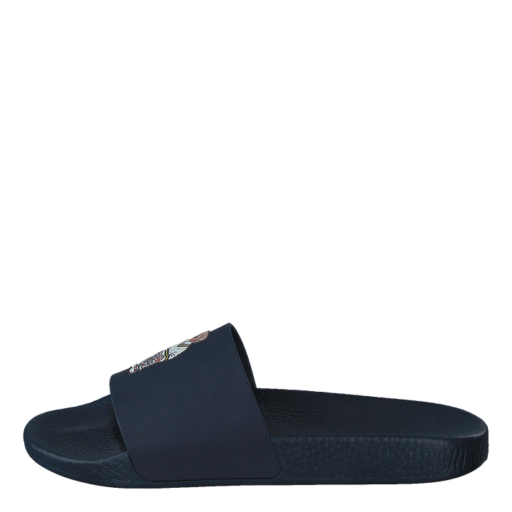 Pu/madras Bear-polo Slide-sn-s Navy