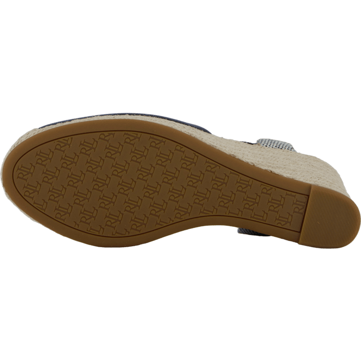 Pearle II Leather &amp; Canvas Espadrille Black / Natural / Black