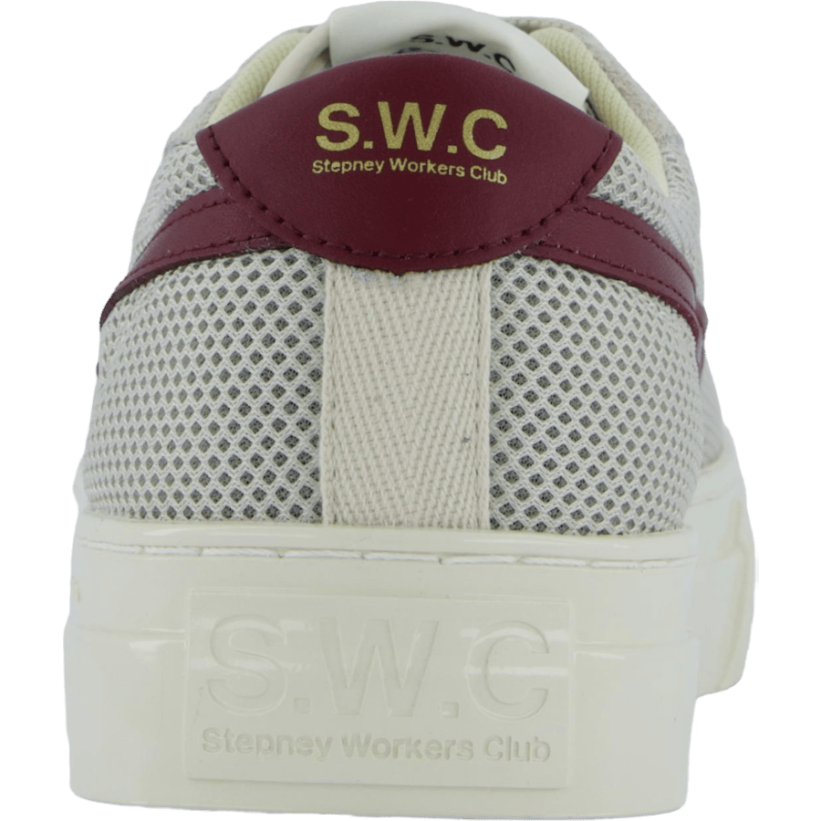 Dellow S-strike Cup Tennis Mes Ecru &amp; Red