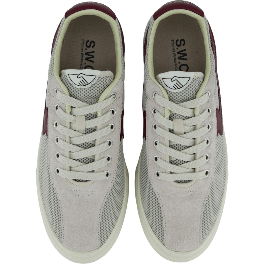 Dellow S-strike Cup Tennis Mes Ecru &amp; Red