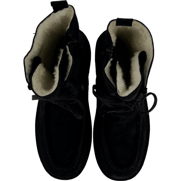 T6959 Black Suede/black Sole 500