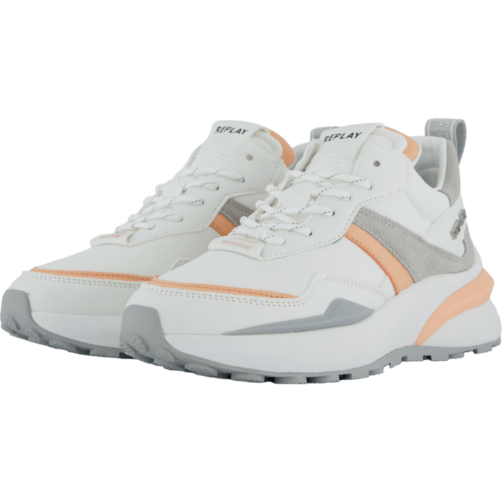 Athena Run White Orange