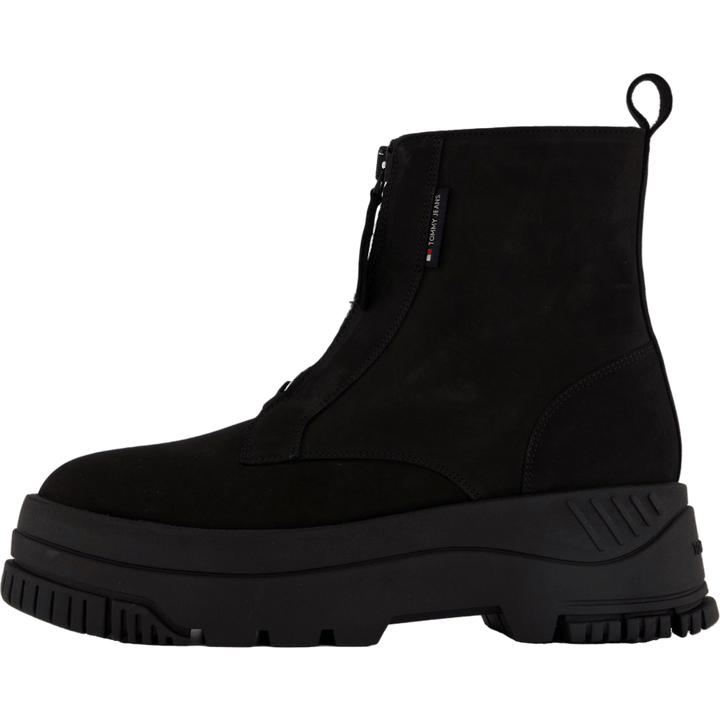 Tjw Zip  Up Flatform Nubuck Bo Black