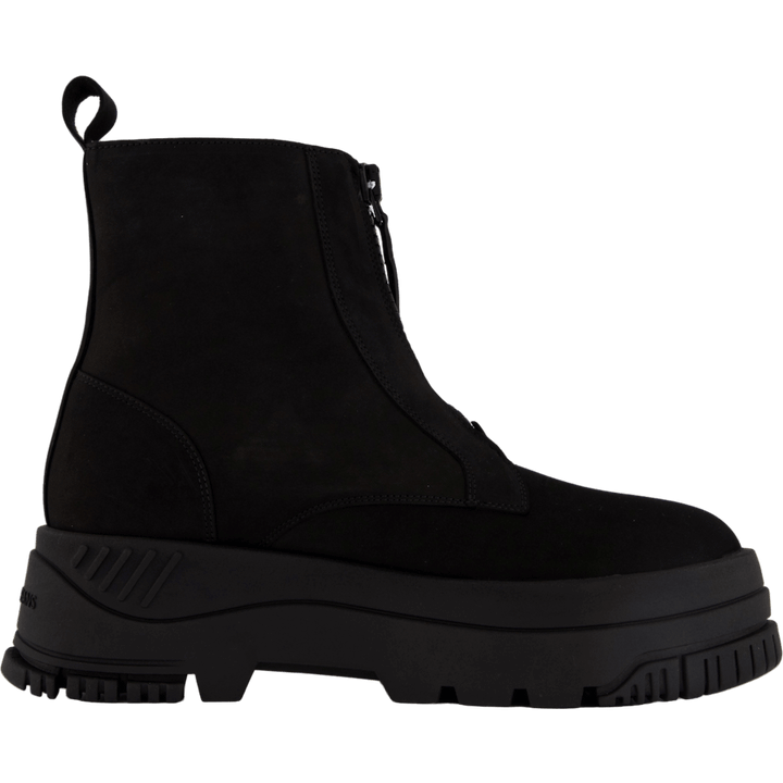 Tjw Zip  Up Flatform Nubuck Bo Black
