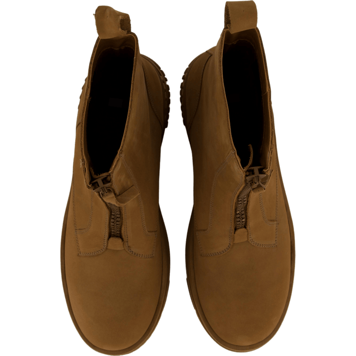 Tjw Zip  Up Flatform Nubuck Bo Light Sepia Brown