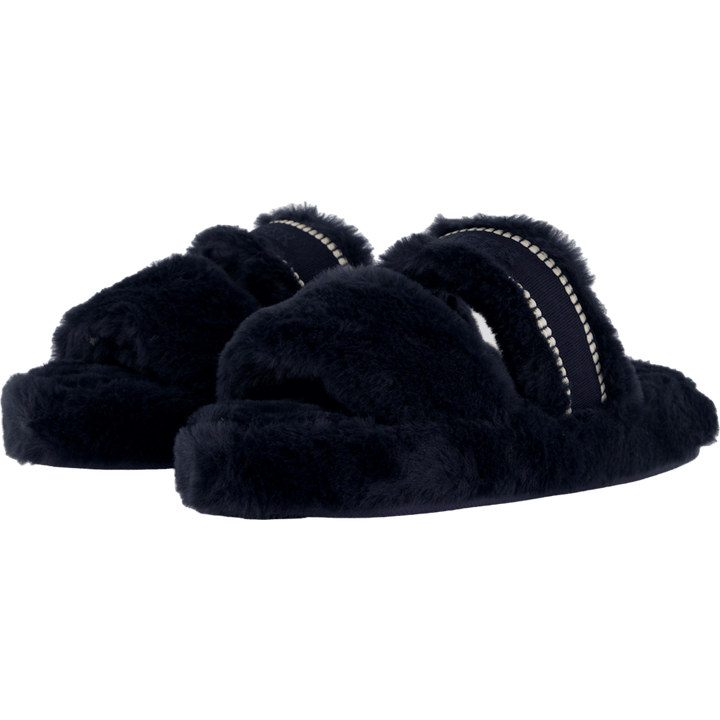 Hilfiger Fur Basics Slipper Space Blue
