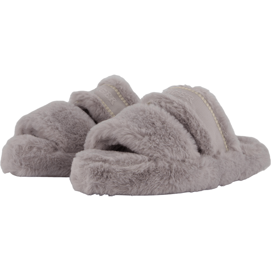 Hilfiger Fur Basics Slipper Grey Whisper