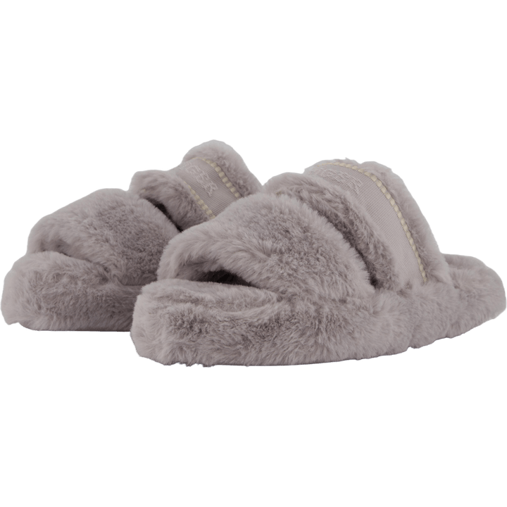 Hilfiger Fur Basics Slipper Grey Whisper