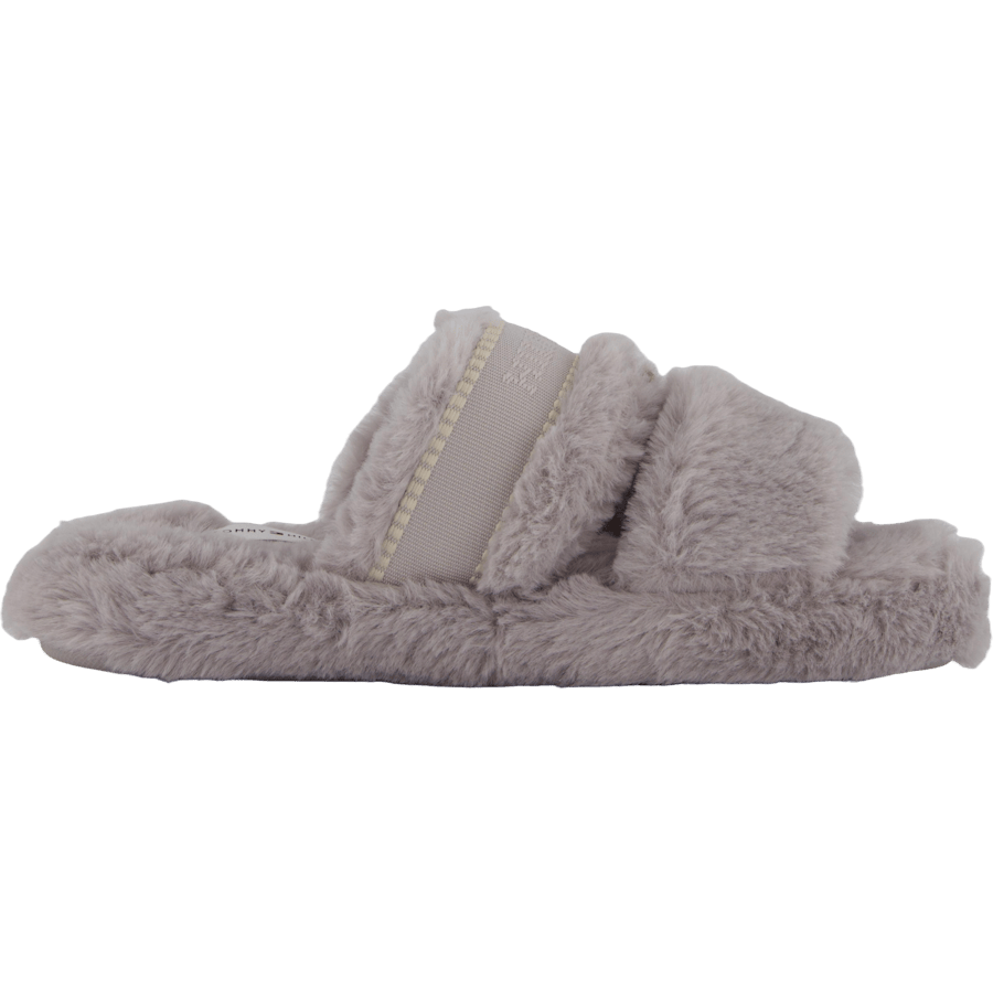 Hilfiger Fur Basics Slipper Grey Whisper