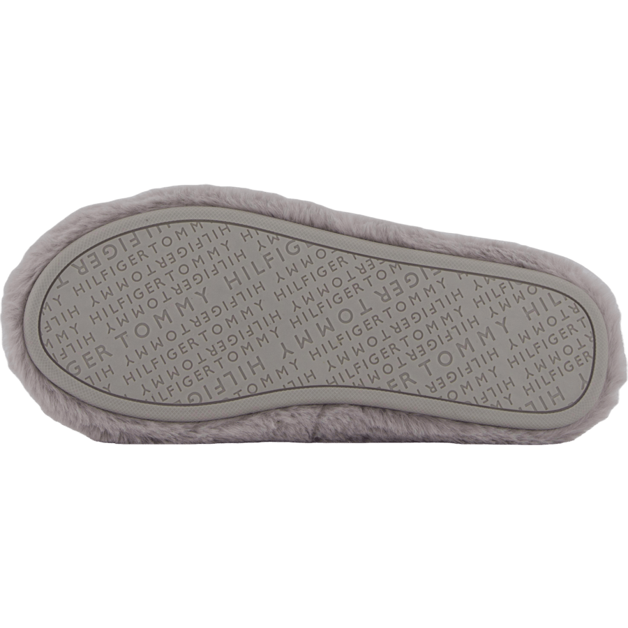 Hilfiger Fur Basics Slipper Grey Whisper