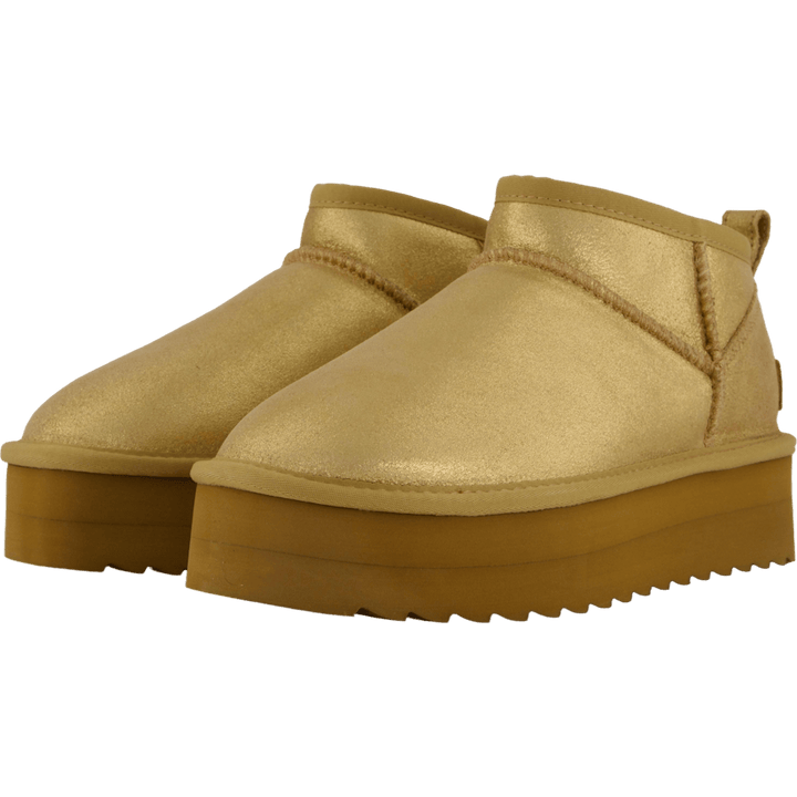 Lowboot Plateau Metallic Tan
