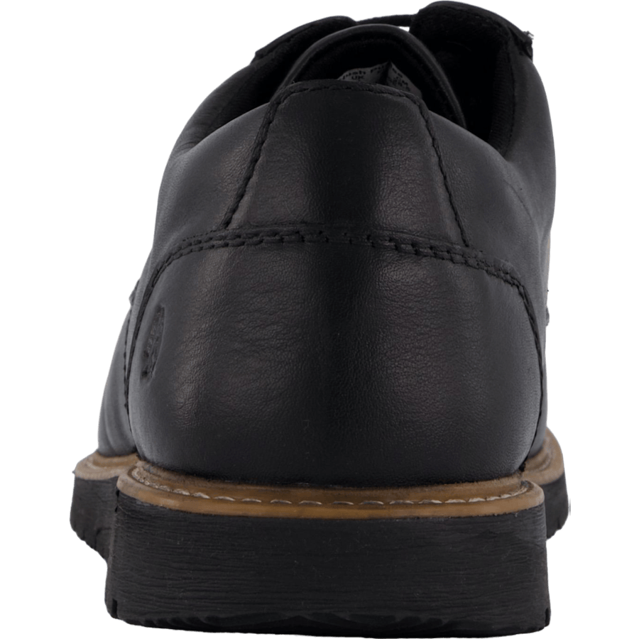 Jenson Oxford Bold Black Leather
