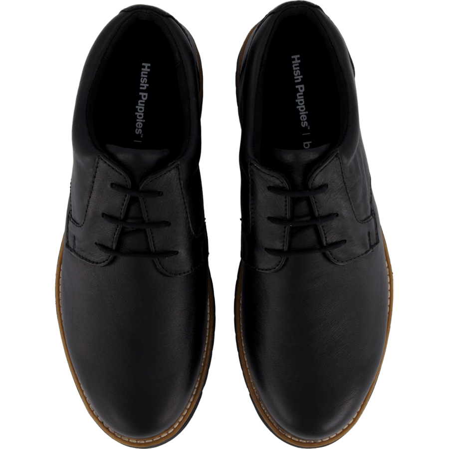 Jenson Oxford Bold Black Leather
