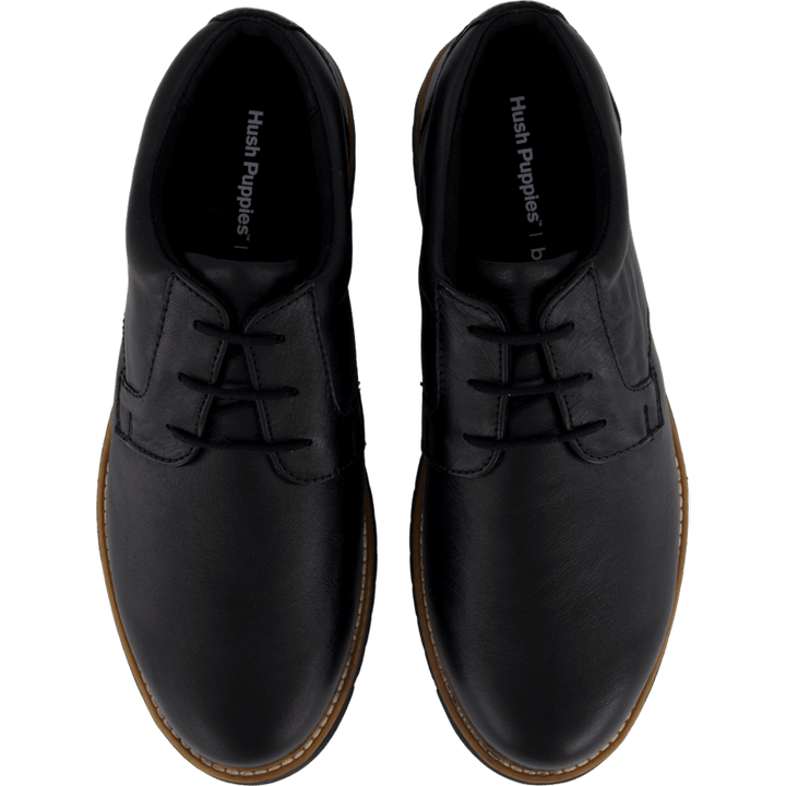 Jenson Oxford Bold Black Leather