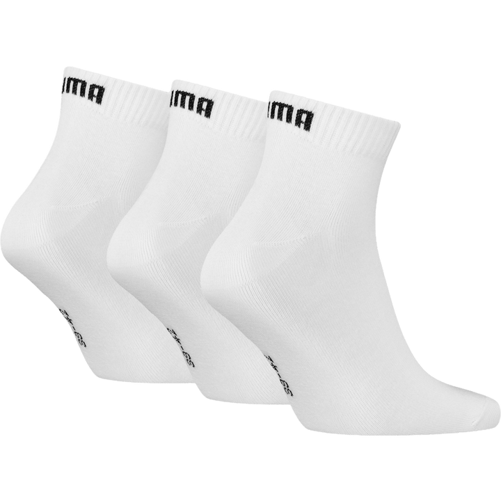 Puma Unisex Quarter Plain 3p White by Puma