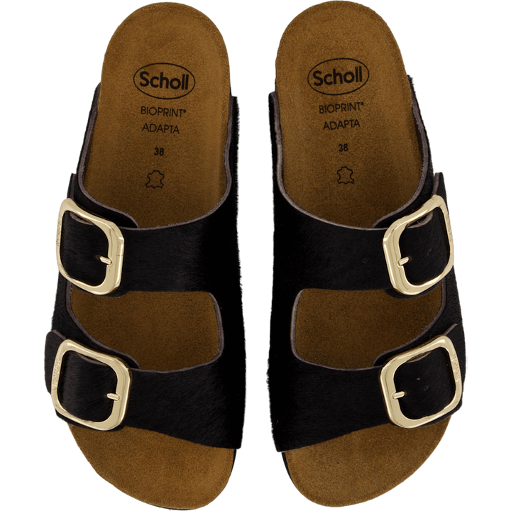 Ilary 2 Straps Fur Ad Black