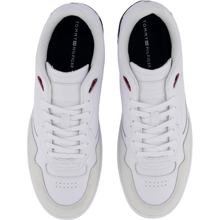 Th Basket Street Leather White