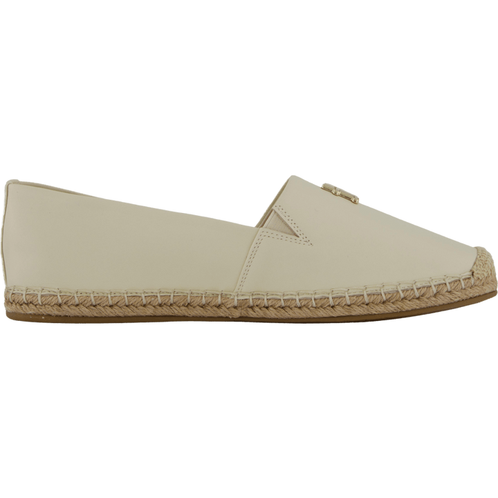 Th Logo Leather Espadrille Beige