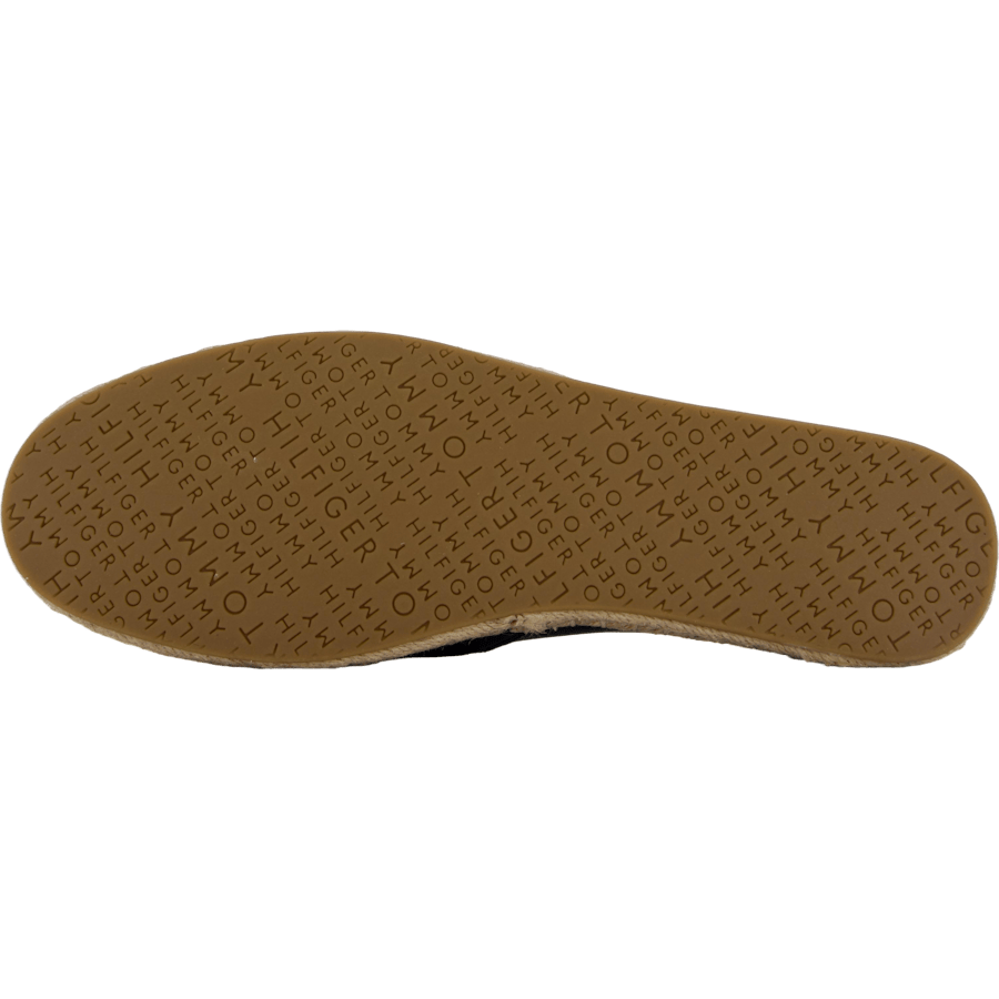 Th Logo Leather Espadrille Black