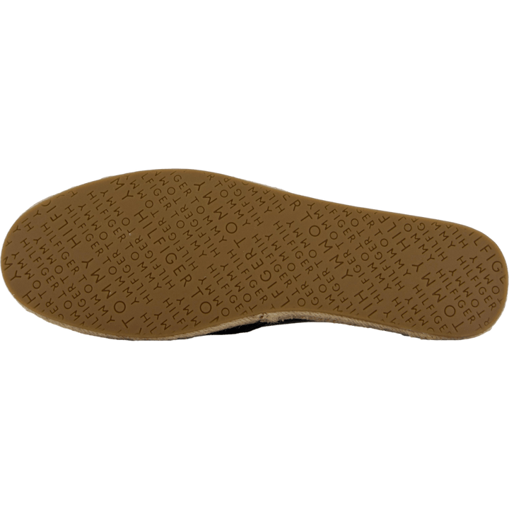 Th Logo Leather Espadrille Black