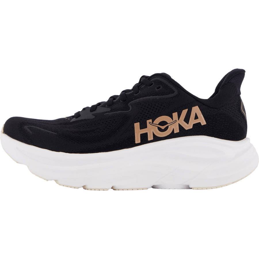 W Clifton 10 Black / Rose Gold by Hoka
