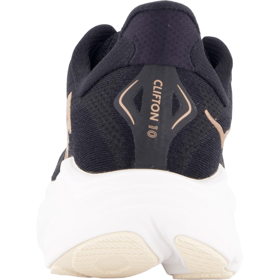 W Clifton 10 Black / Rose Gold by Hoka