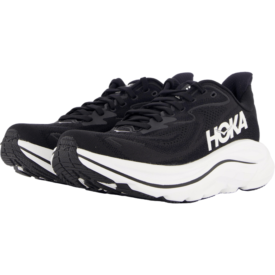 W Clifton 10 Black / White by Hoka
