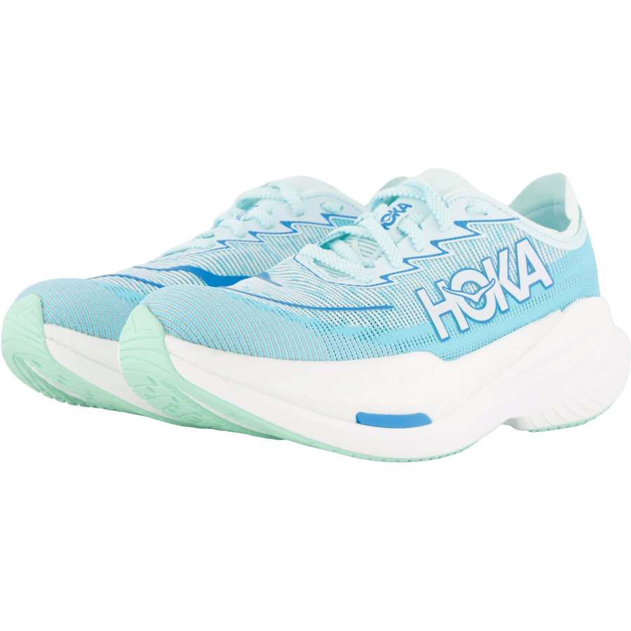 W Mach X 2 Snow Melt / Blue Spark by Hoka