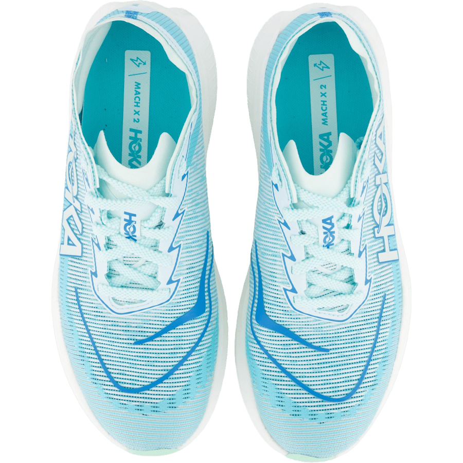 W Mach X 2 Snow Melt / Blue Spark by Hoka