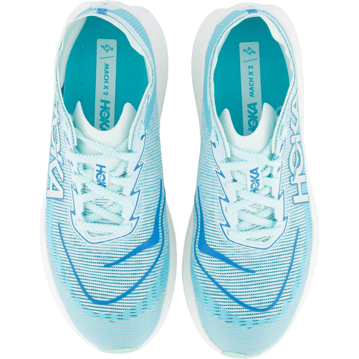 W Mach X 2 Snow Melt / Blue Spark by Hoka