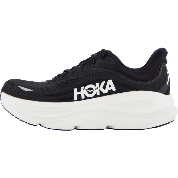 W Bondi 9 Wide Black / White by Hoka