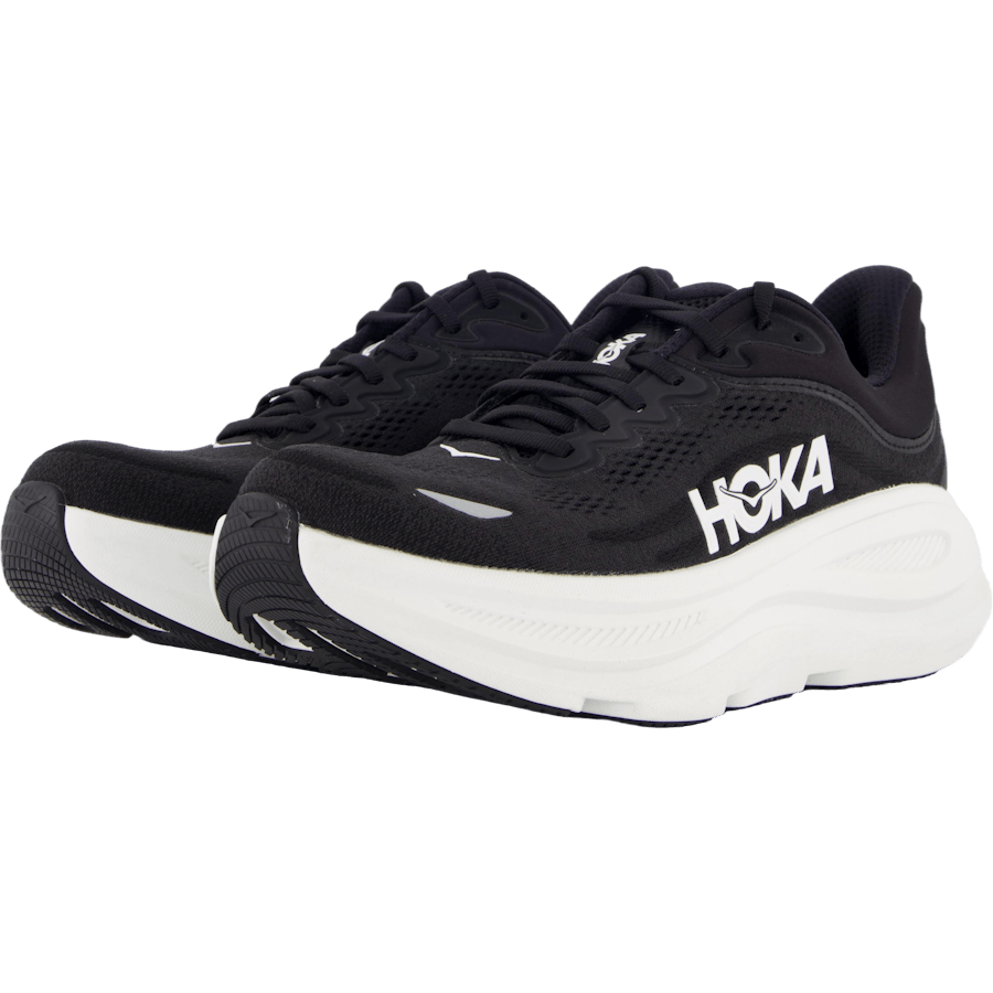 W Bondi 9 Wide Black / White by Hoka