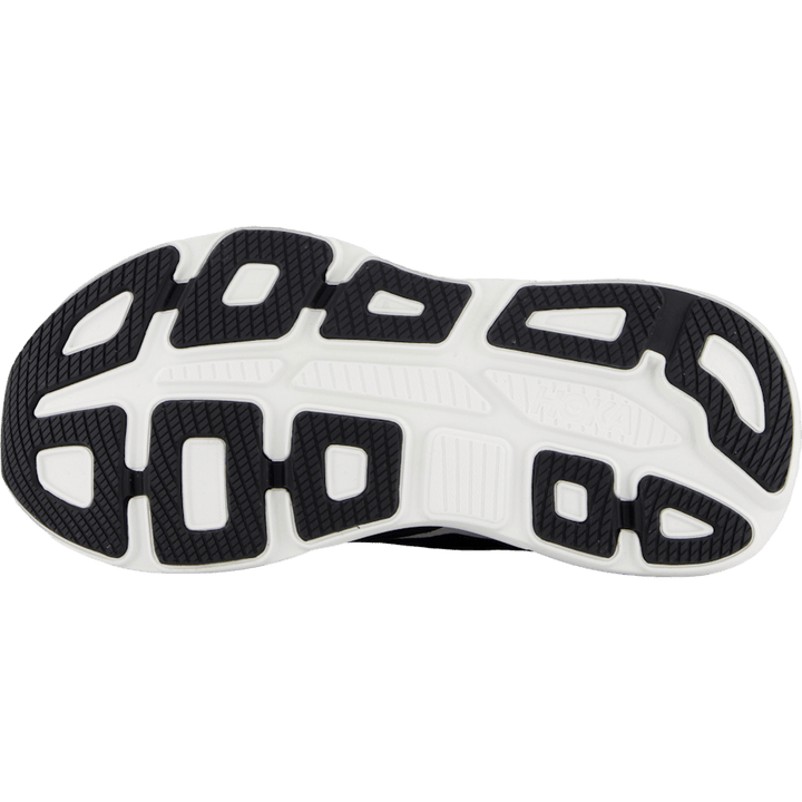W Bondi 9 Wide Black / White by Hoka
