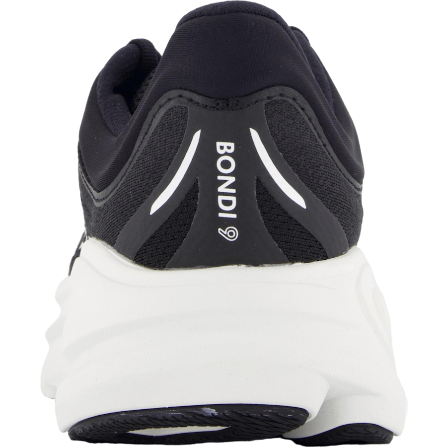 W Bondi 9 Wide Black / White by Hoka
