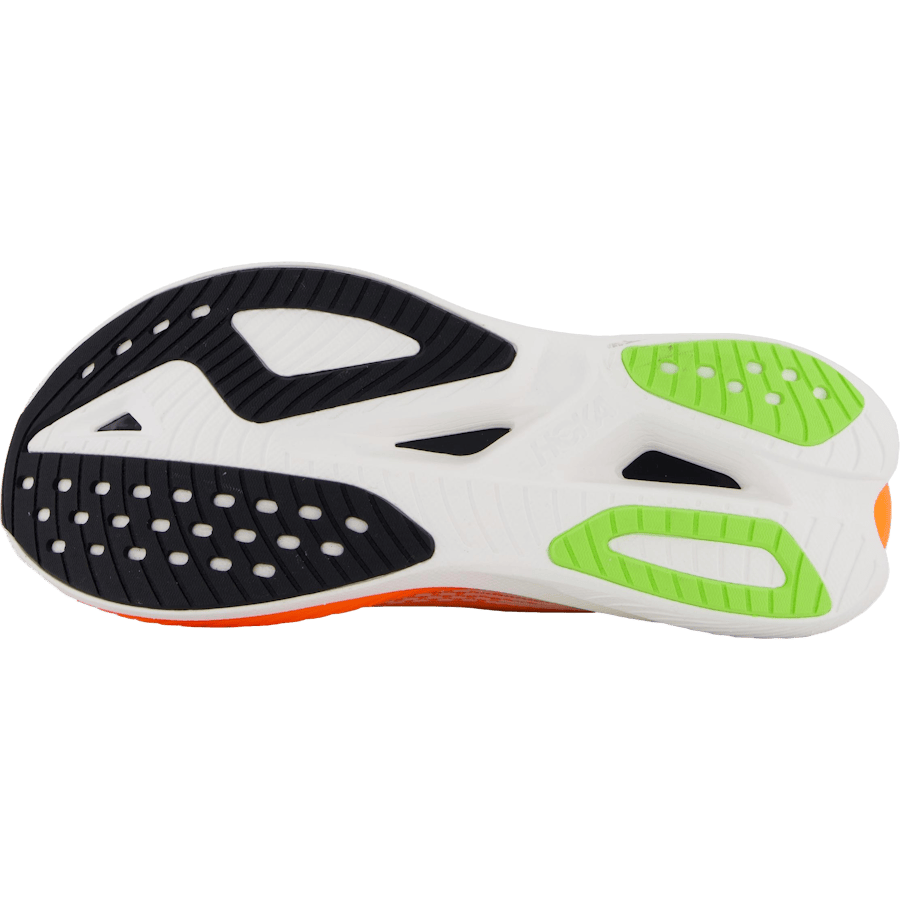 M Mach X 3 White / Neon Tangerine by Hoka