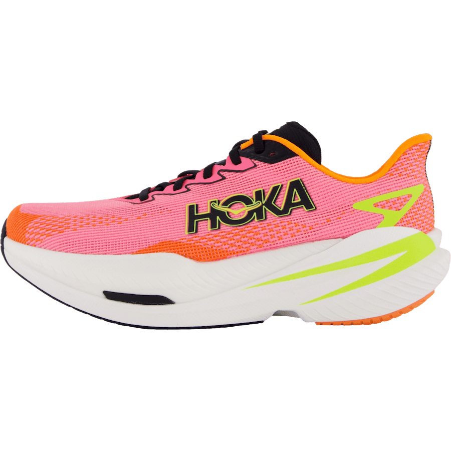 W Mach X 3 Neon Rose / Neon Tangerine by Hoka