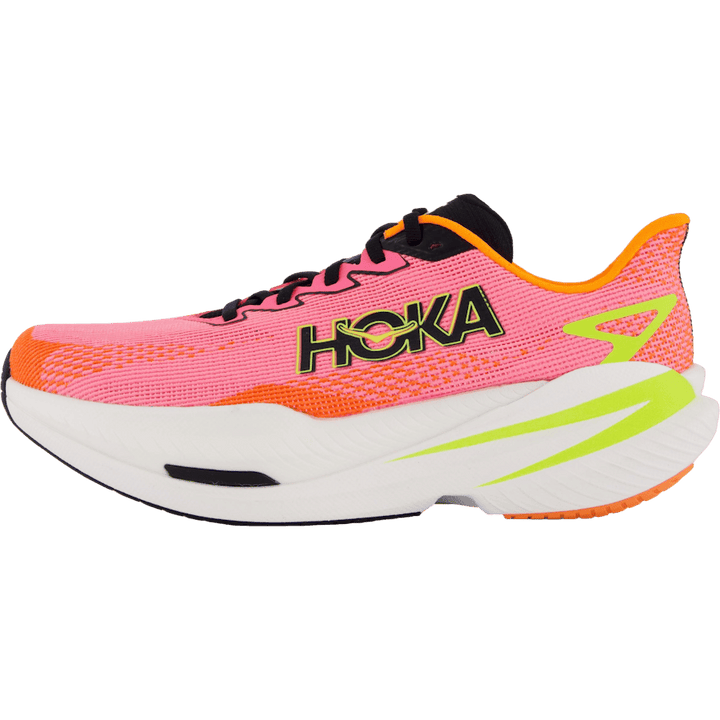 W Mach X 3 Neon Rose / Neon Tangerine by Hoka