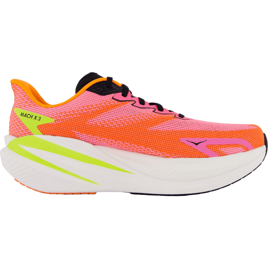 W Mach X 3 Neon Rose / Neon Tangerine by Hoka