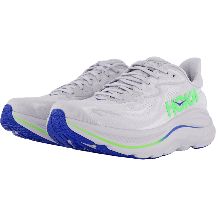 M Clifton 10 Ash Grey / Neon Green by Hoka