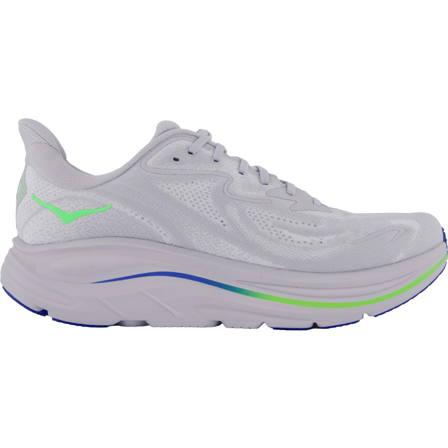 M Clifton 10 Ash Grey / Neon Green by Hoka