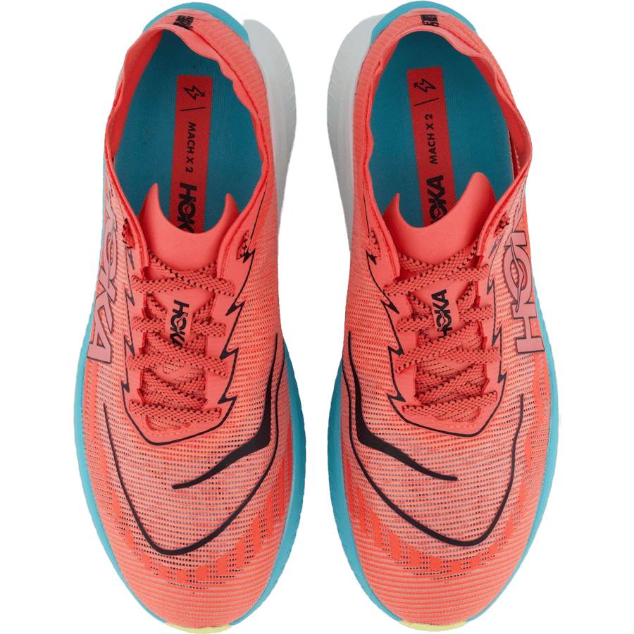 M Mach X 2 Grapefruit / Electric Coral by Hoka