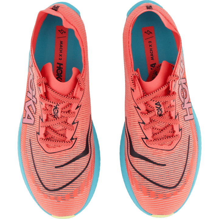 W Mach X 2 Grapefruit / Electric Coral by Hoka
