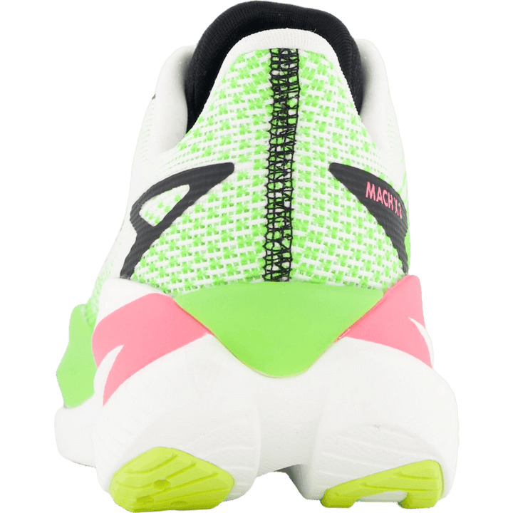 W Mach X 3 White / Neon Lime by Hoka