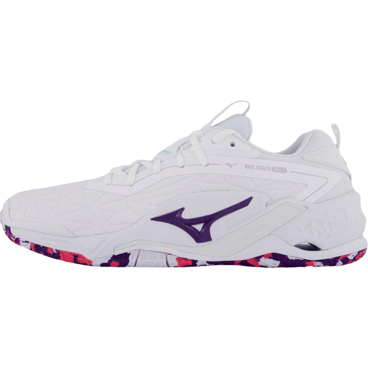 Wave Stealth Neo 2 White/violetindigo/camelliaros by Mizuno