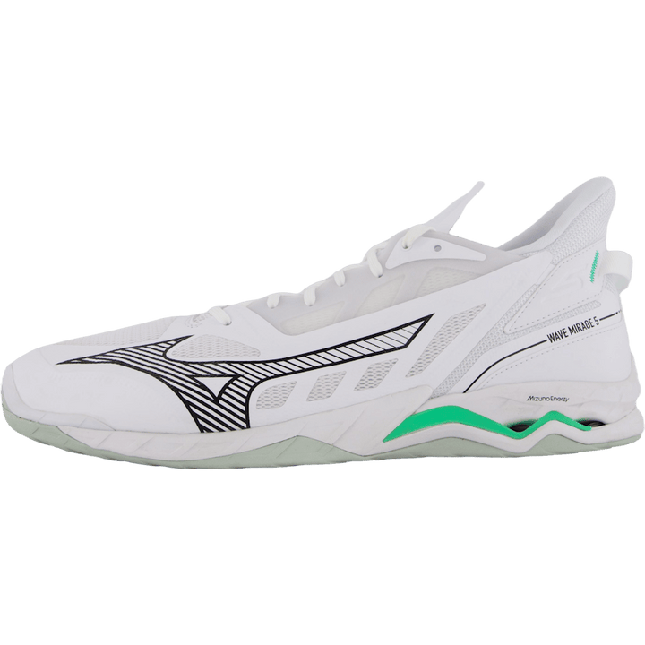 Wave Mirage 5 White/black/frozen Emerald by Mizuno