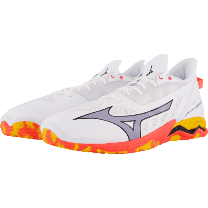 Wave Mirage 5 White/fiery Coral 2/citrus by Mizuno
