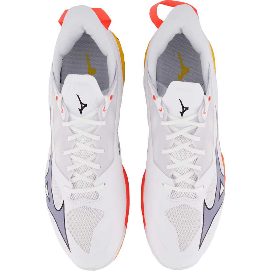Wave Mirage 5 White/fiery Coral 2/citrus by Mizuno