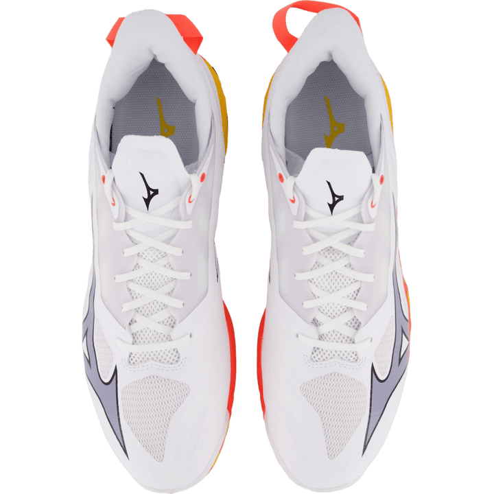 Wave Mirage 5 White/fiery Coral 2/citrus by Mizuno